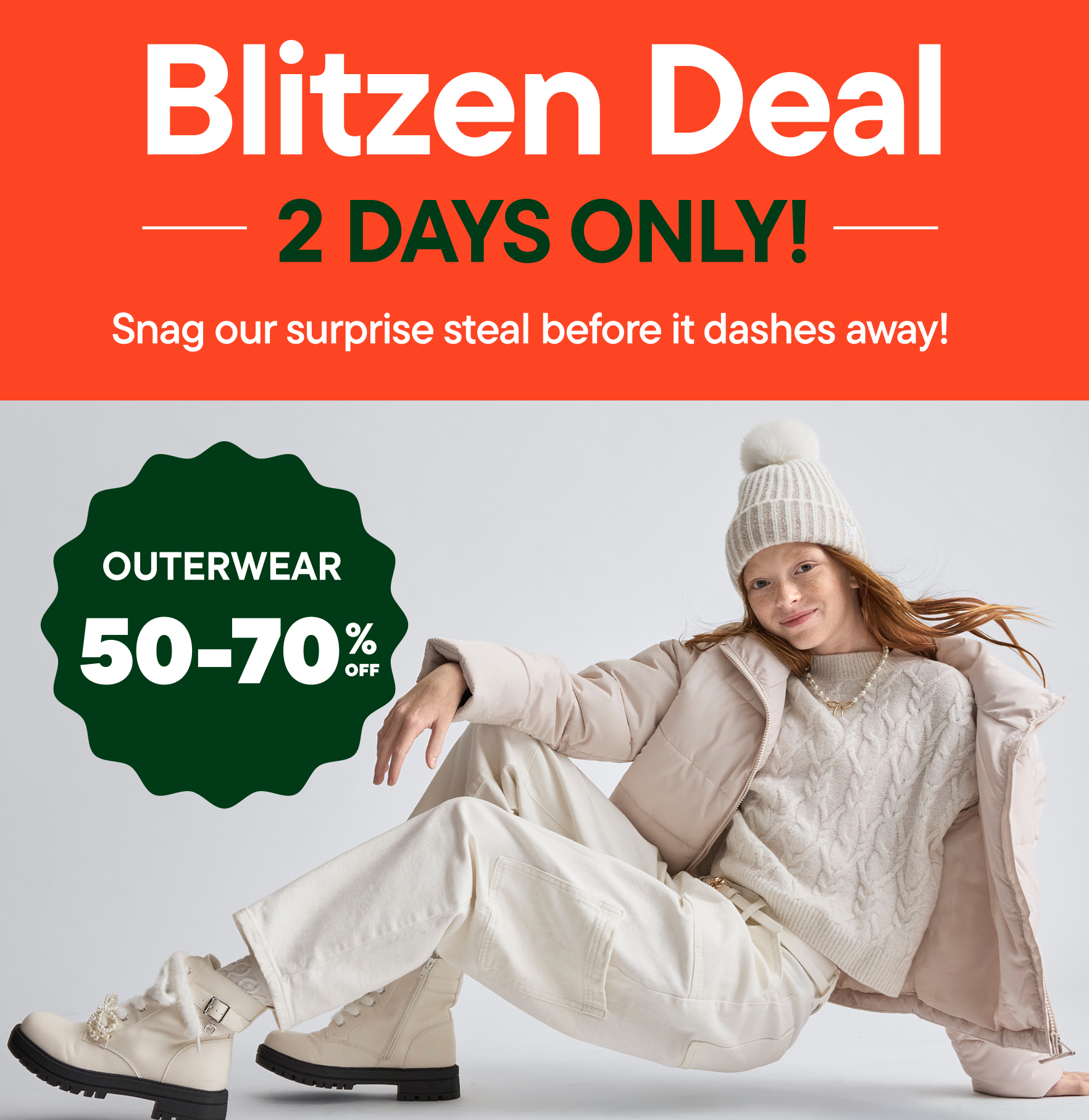 50-70% off Outerwear