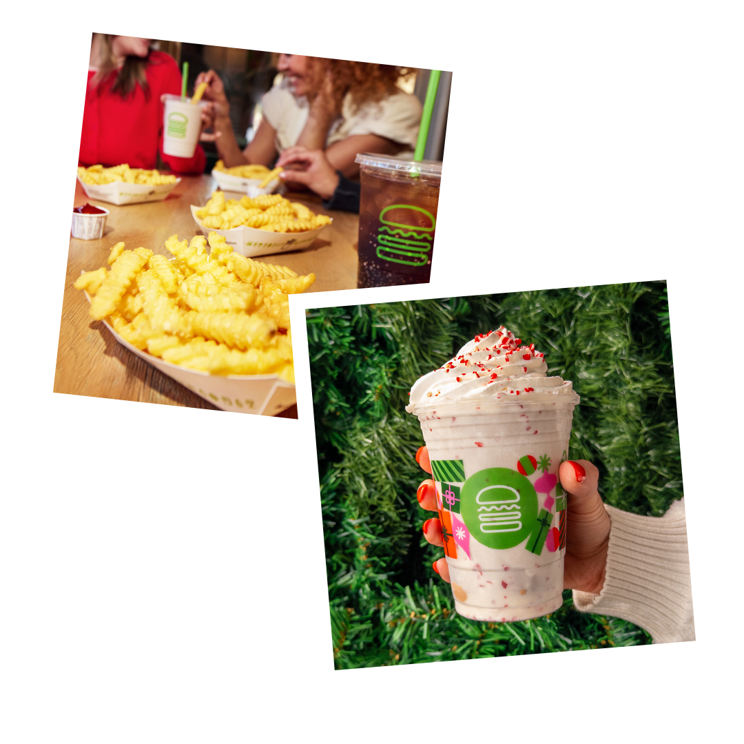 Fries and Peppermint Shake