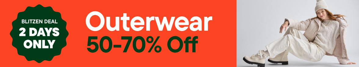 50-70% off Outerwear