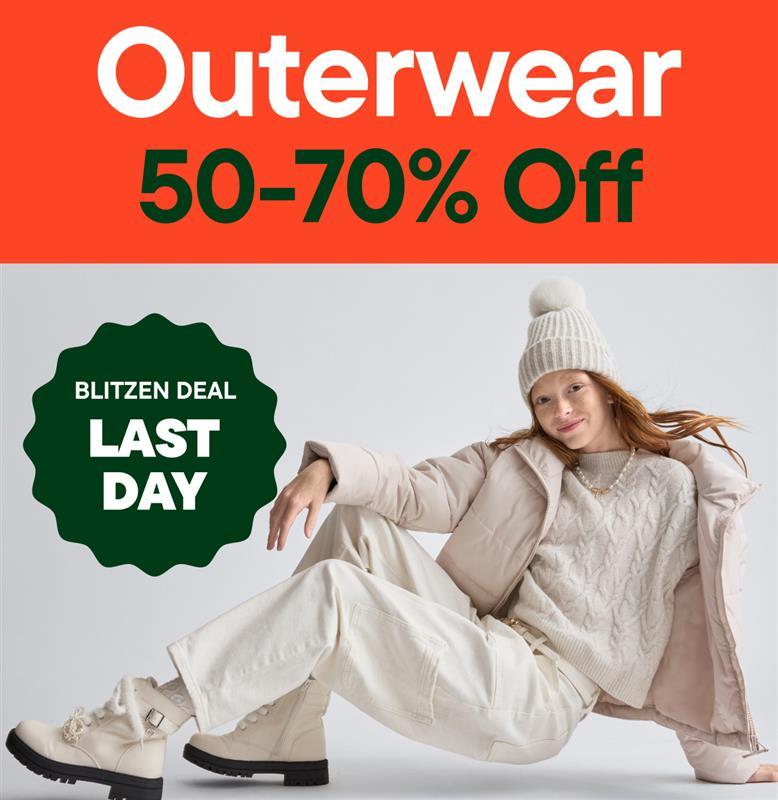 50-70% off Outerwear