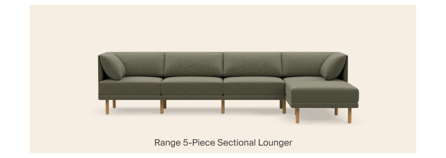  Range 5-Piece Sectional Lounger