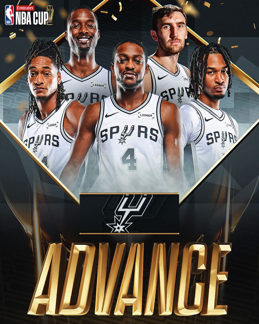 Spurs advance