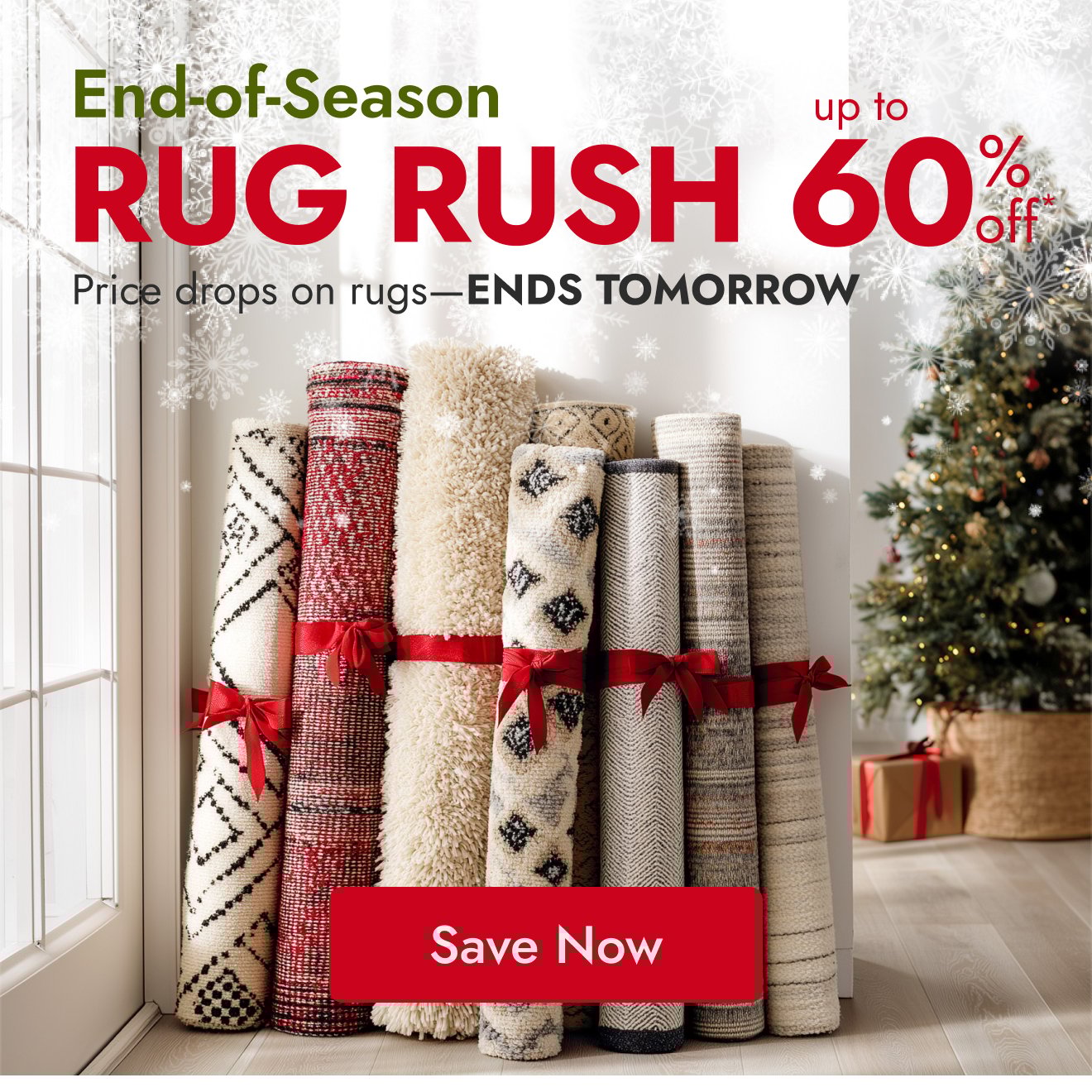 Ends tomorrow: Up to 60% off rugs
