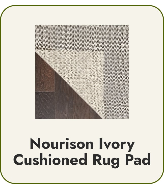 Nourison Ivory Cushioned Vinyl-coated Non-slip Rug Pad