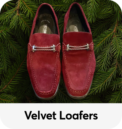 Party wear: velvet loafers under $50