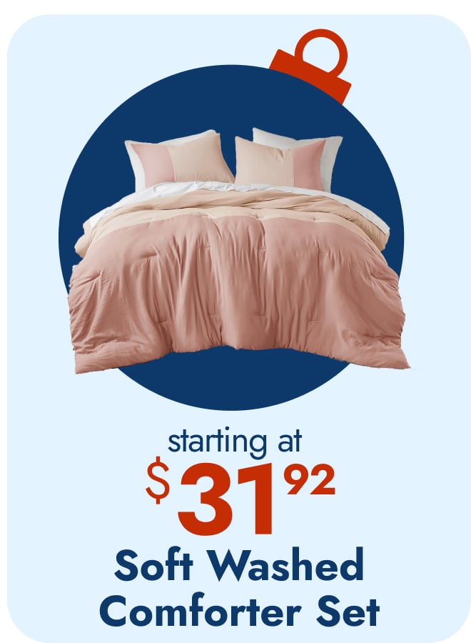 Chelsea Square Ayko Soft Washed Color Block Comforter Set