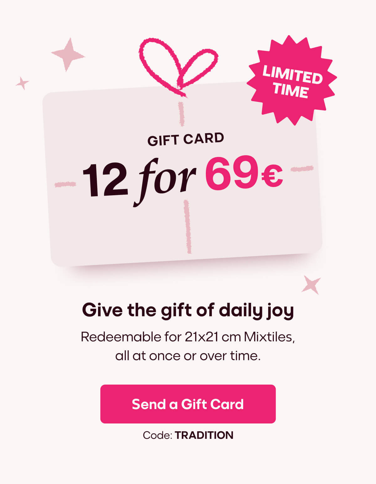 [Mixtiles] Capture the happiest moment of the season with Mixtiles | SHOP NOW