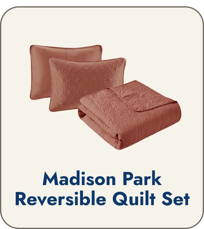 Madison Park Mansfield Reversible Quilt Set