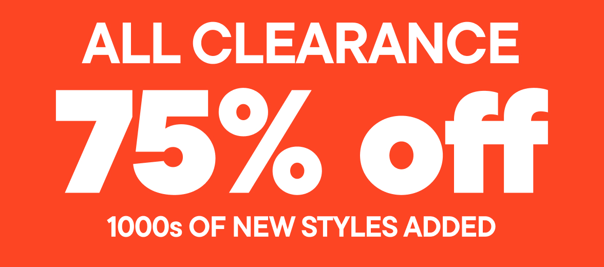 75% Off Clearance 