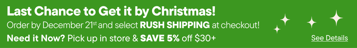 Last Chance to Get it by Christmas!