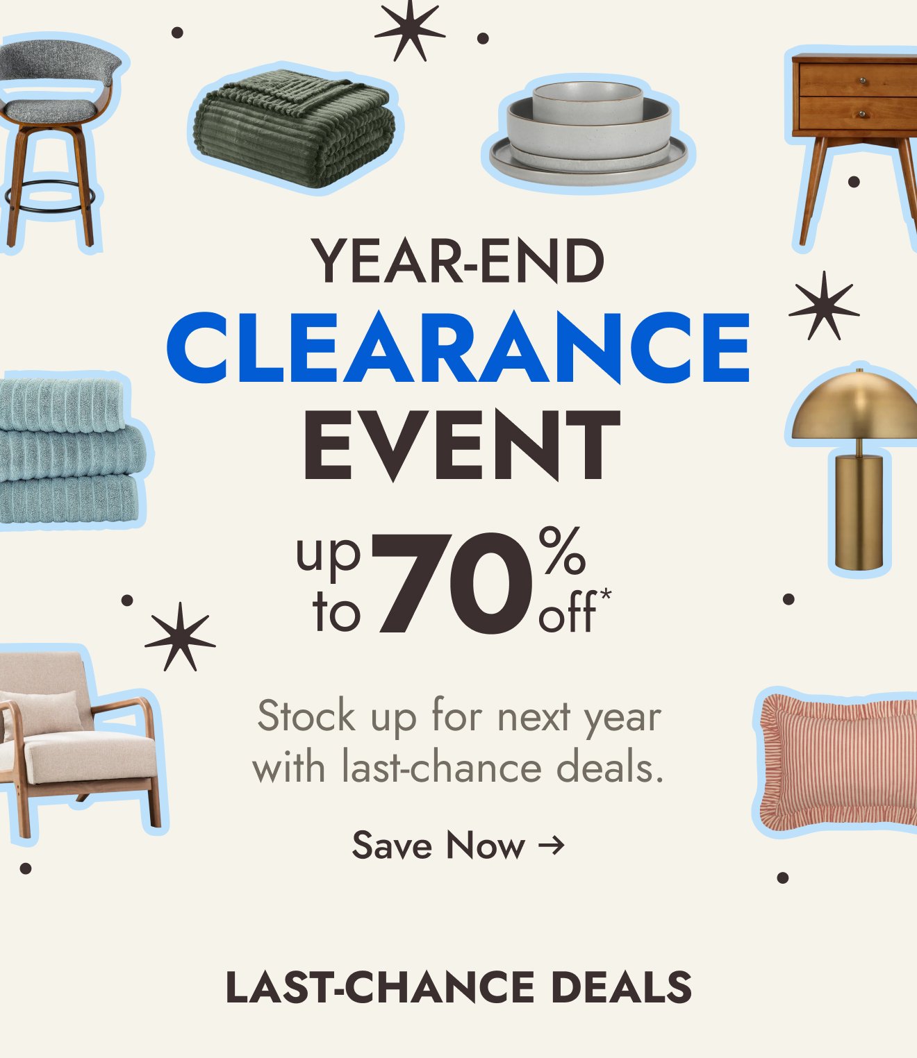 Our Year-End Clearance starts NOW