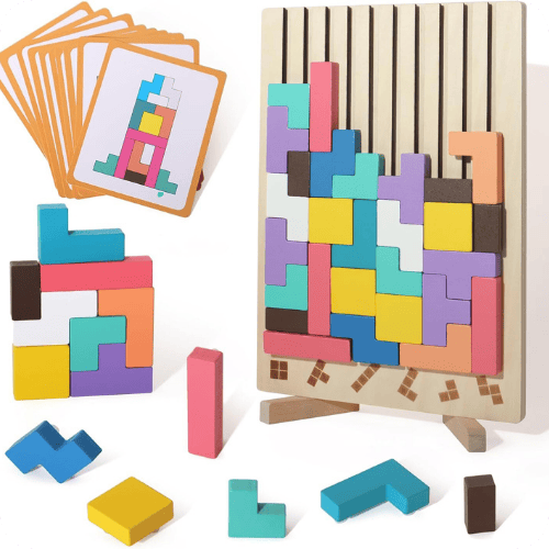 Wooden Russian Blocks Puzzle
