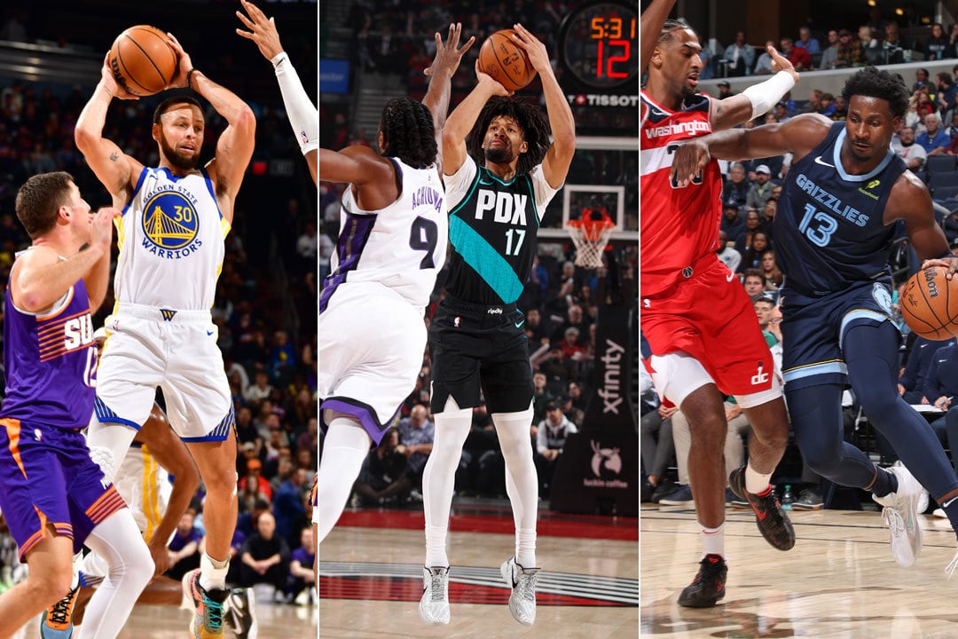 Steph Curry, Shaedon Sharpe, Jaren Jackson Jr.