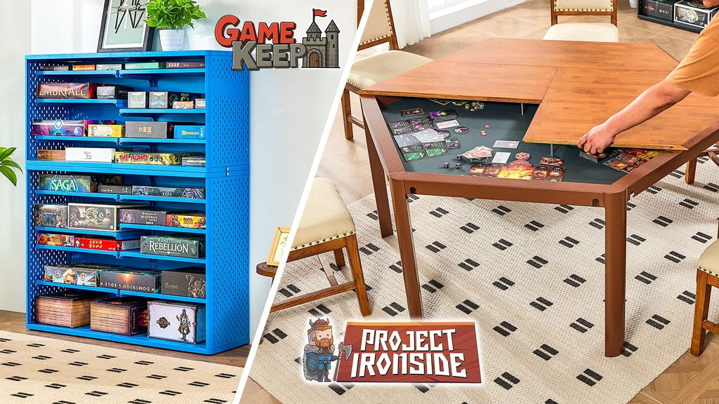 GameKeep Shelfcase and Ironside HEX Table