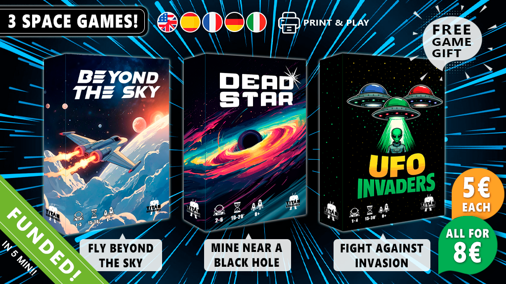 Beyond The Sky, Dead Star, and UFO Invaders