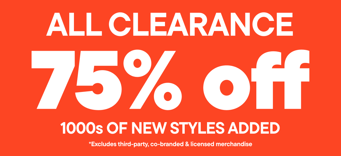 75% Off Clearance 