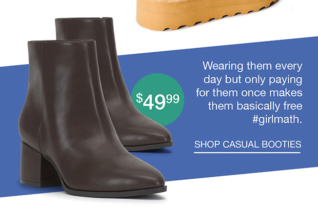 SHOP CASUAL BOOTIES