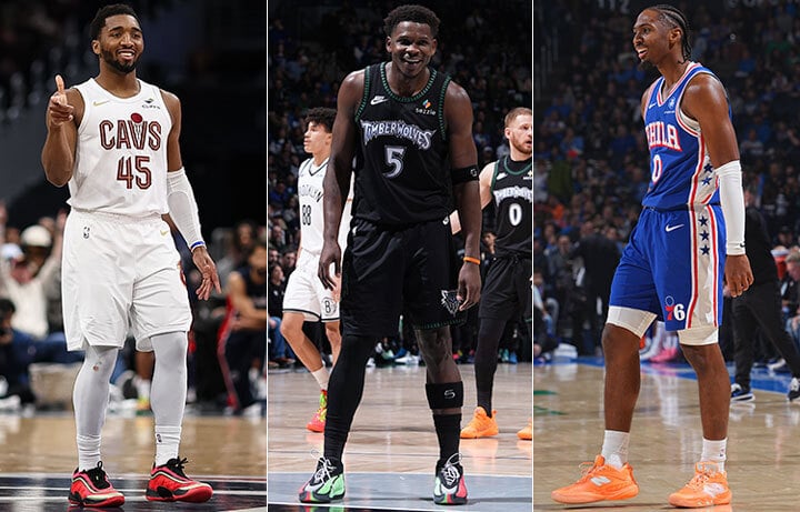 Donovan Mitchell, Anthony Edwards, Tyrese Maxey