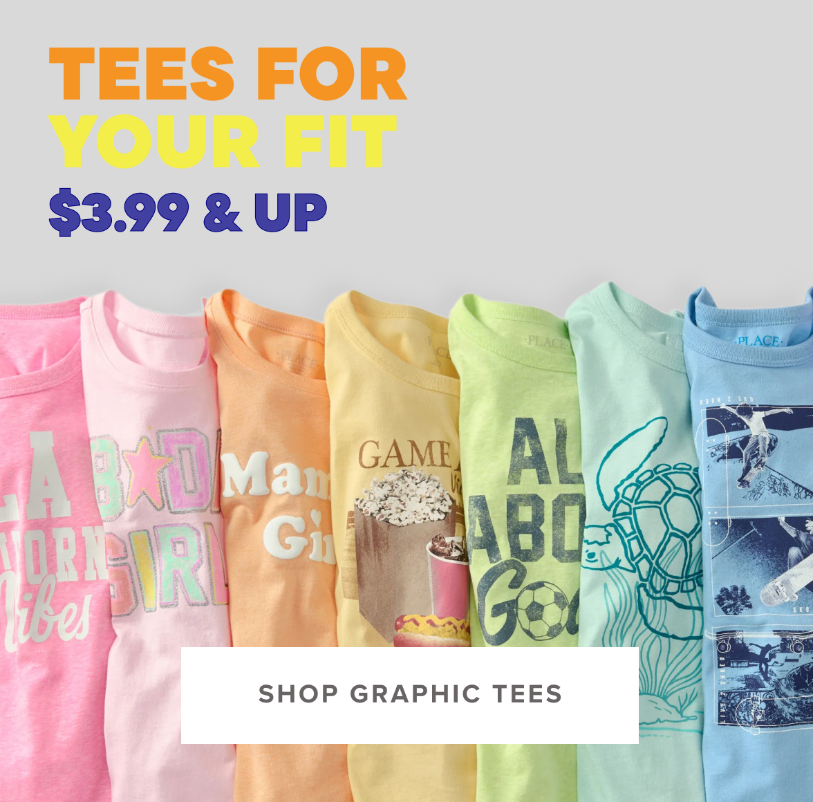 $3.99 & Up Graphic Tees