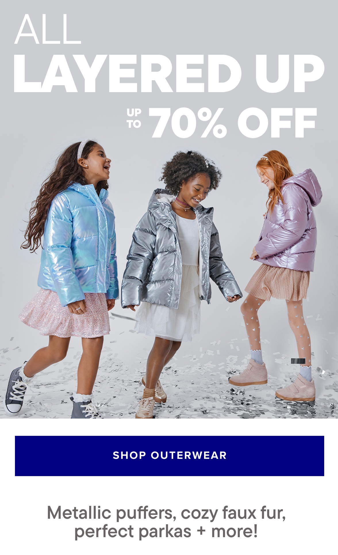 Up to 70% off Outerwear
