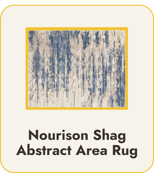 Nourison Shag Abstract Area Rug