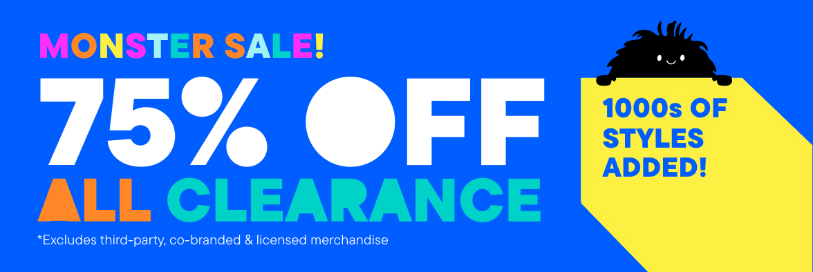 75% off Clearance