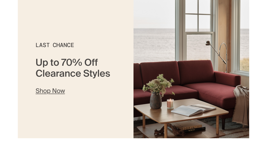 Last Chance. Shop Now