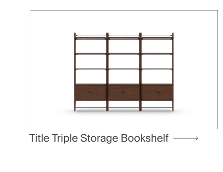 Title Triple Storage Bookshelf