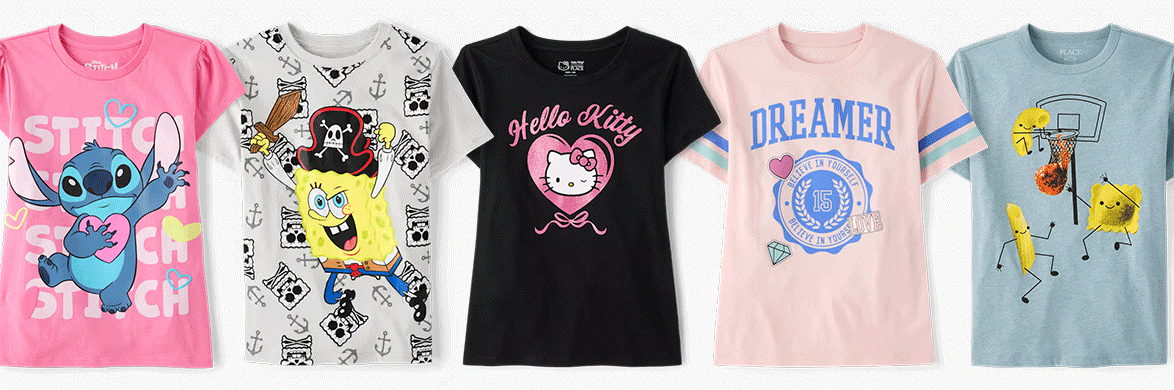 $3.99 & Up Graphic Tees