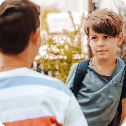 a boy being bullied