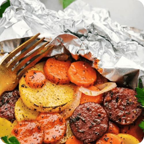 a hobo packet is a great foil dinner