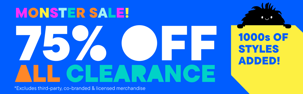 75% Off Clearance 