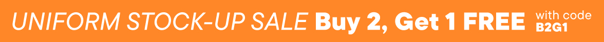 Uniform Flash Sale Buy 2, Get 1 Free with code B2G1