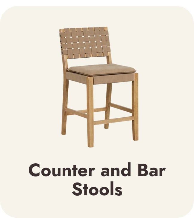 Counter and bar stools