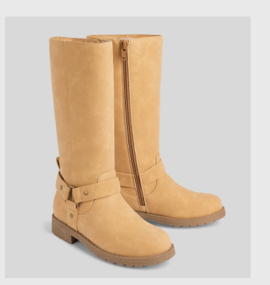 Girls Tall Moto Boots