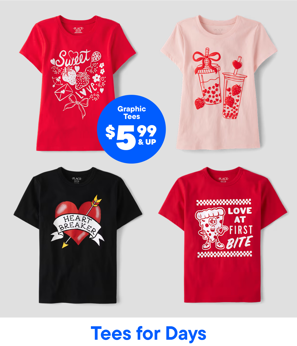 $5.99 & Up Graphic Tees