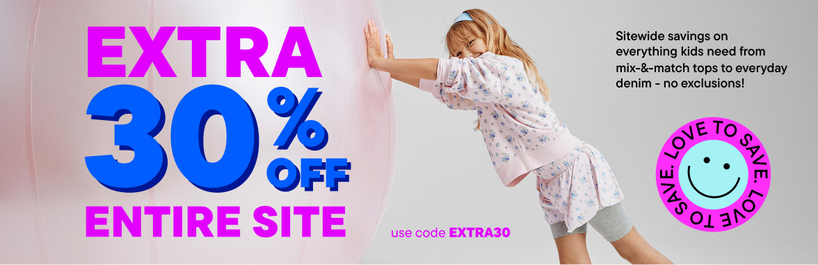 Extra 30% off your purchase of $65+ with code EXTRA30