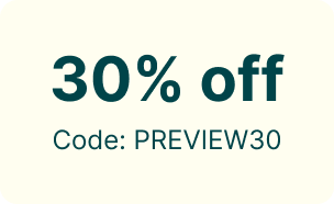 30% off. Code: PREVIEW30