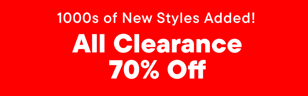 80% Off Clearance
