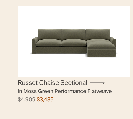 Russet 4-Piece Reversible Chaise Sectional