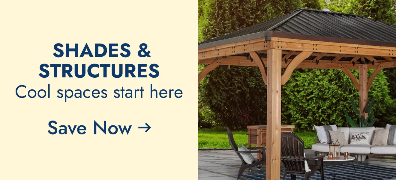 outdoor shades and structures
