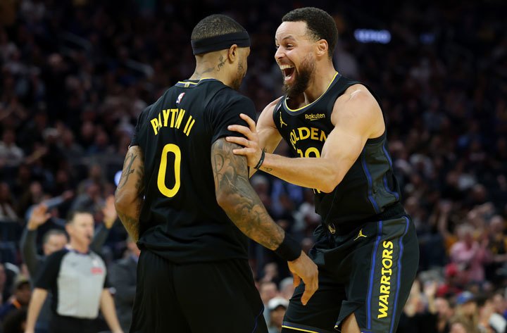 Gary Payton II, Steph Curry