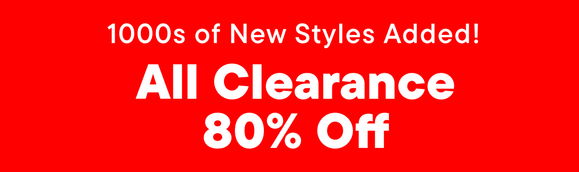 80% off All Clearance