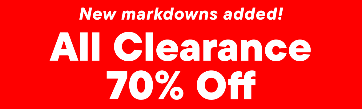 70% off All Clearance