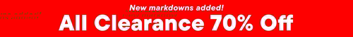 70% off Clearance