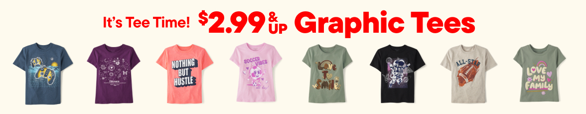 $2.99 & up Graphic Tees