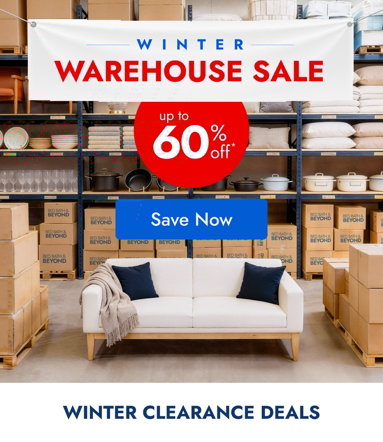 Winter Warehouse Sale is HERE - Up to 60% off