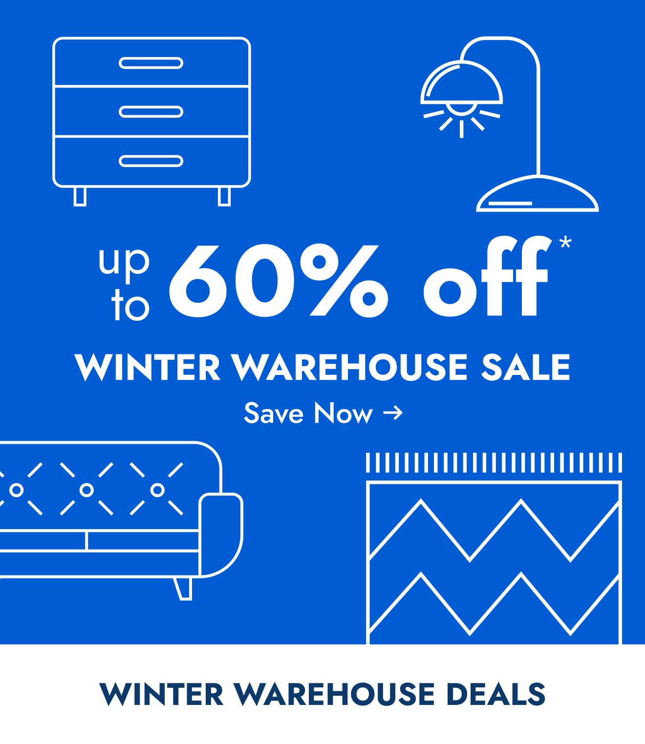 Up to 60% off Winter Warehouse deals