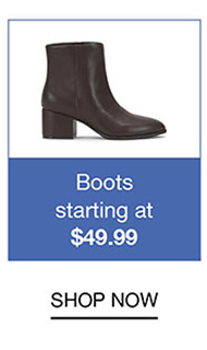 Boots starting at $49.99 | SHOP NOW