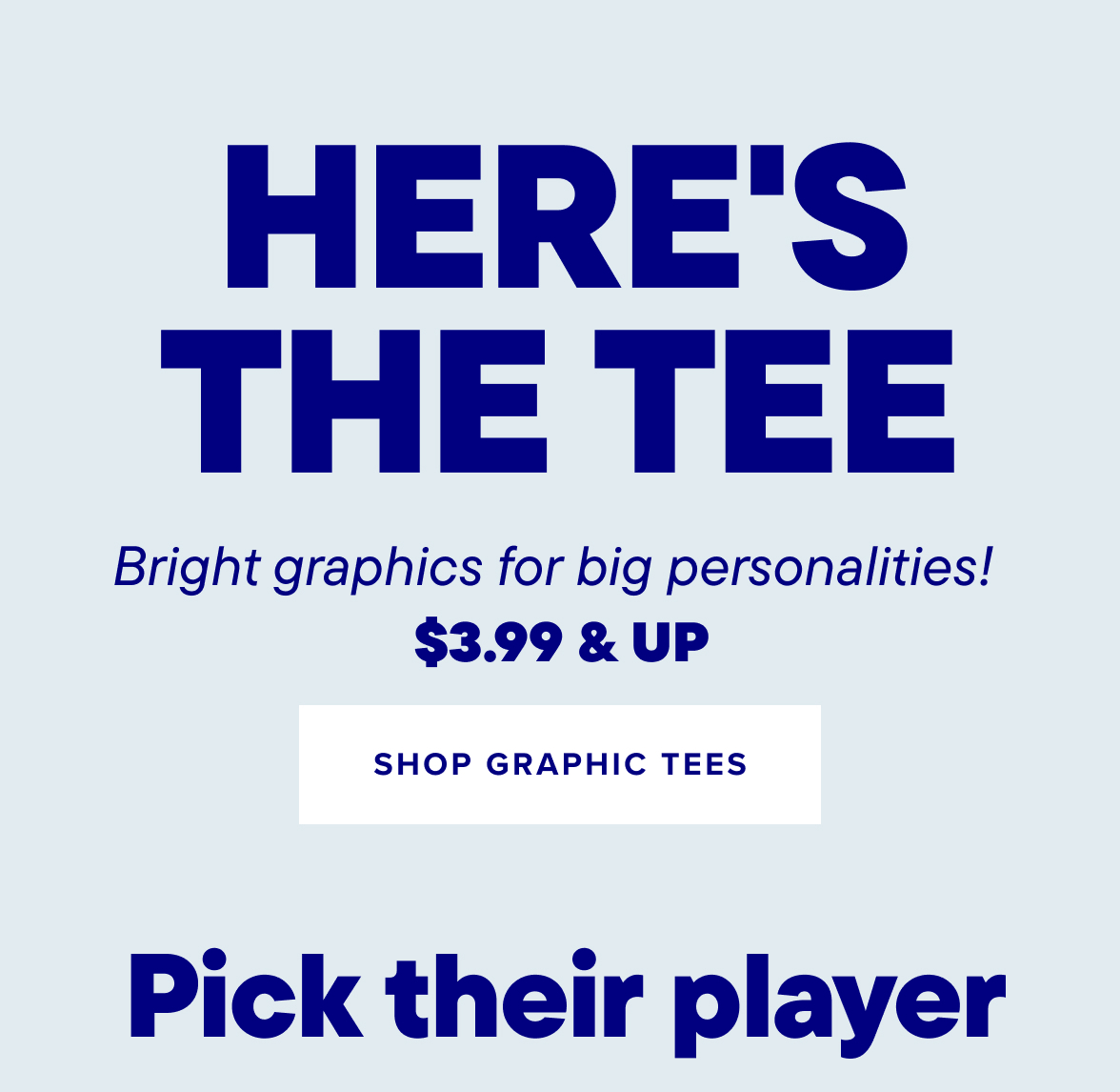 $3.99 & Up Graphic Tees